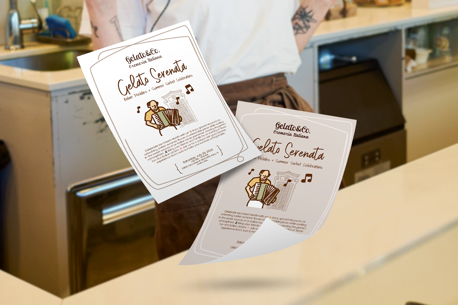 LVBranding Advertising Gelato and co