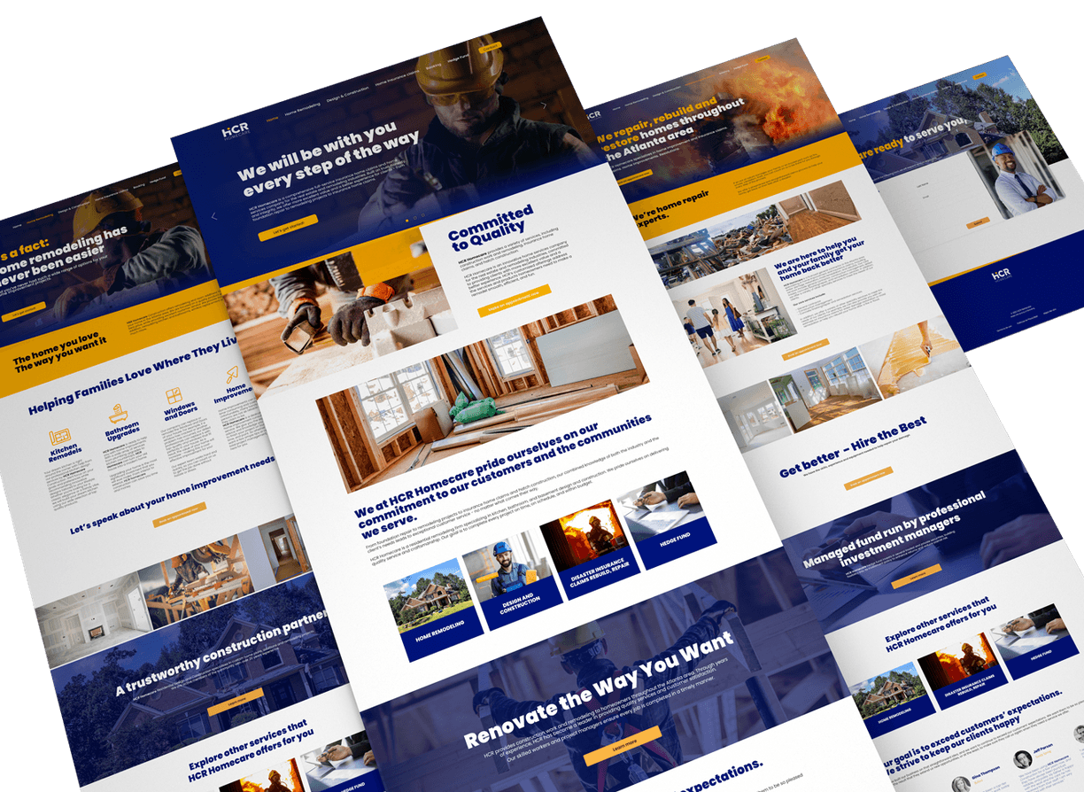 Colección de páginas web diseñadas por LV Branding