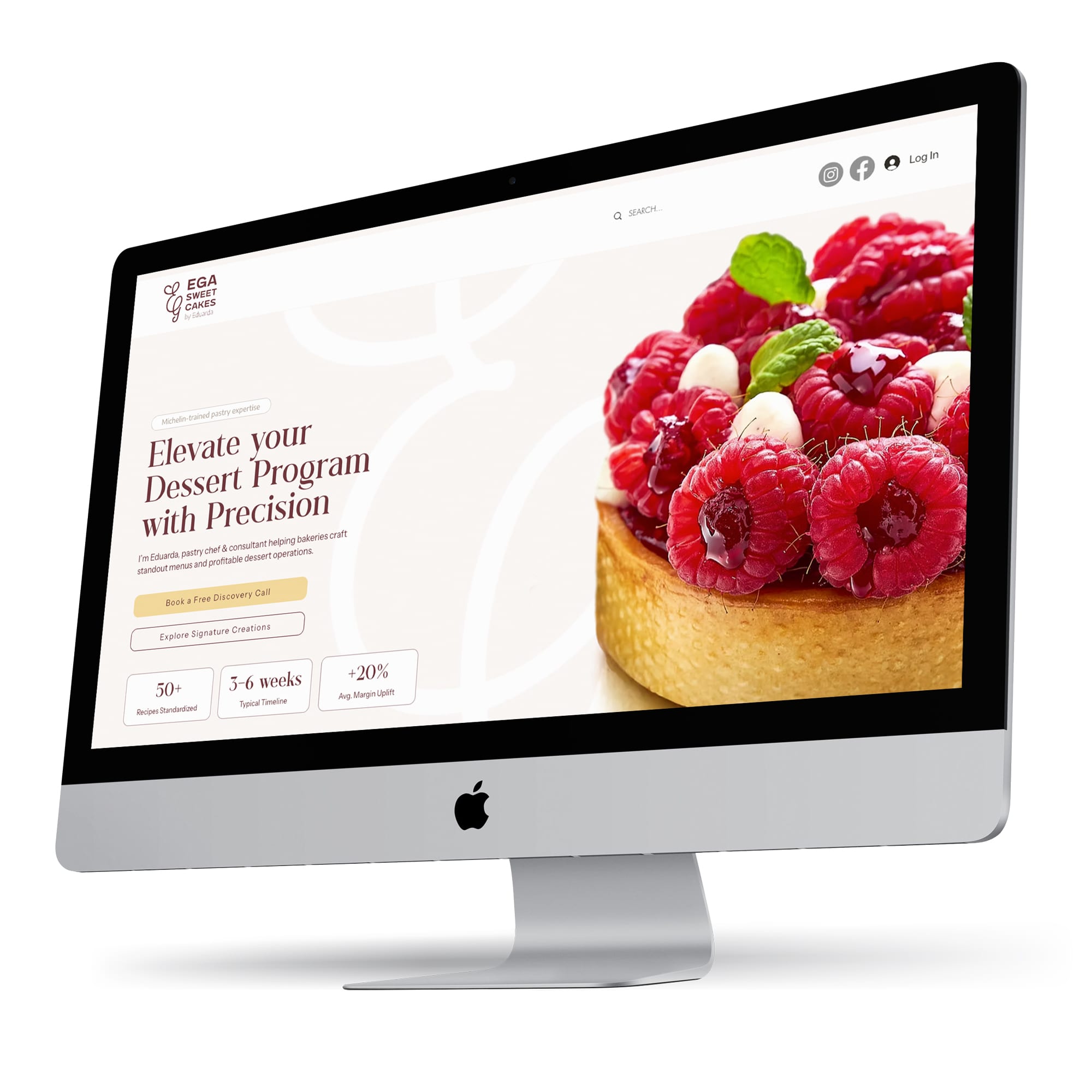 A Sophisticated E-Commerce Experience for Michelin-Trained Patisserie