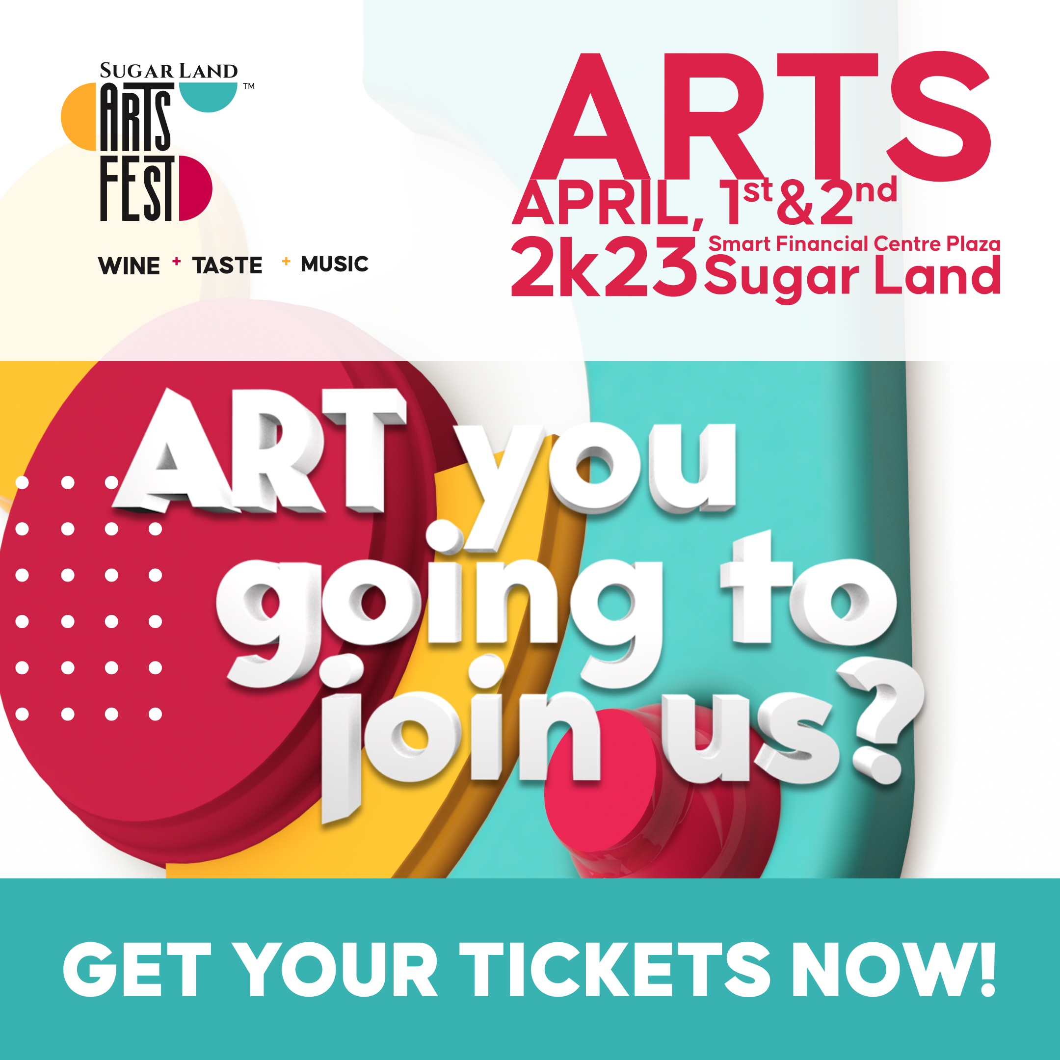Sugar Land Arts Fest 2023 - LV Branding